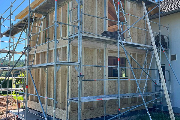 Anbau Holzständerbau in Sötern